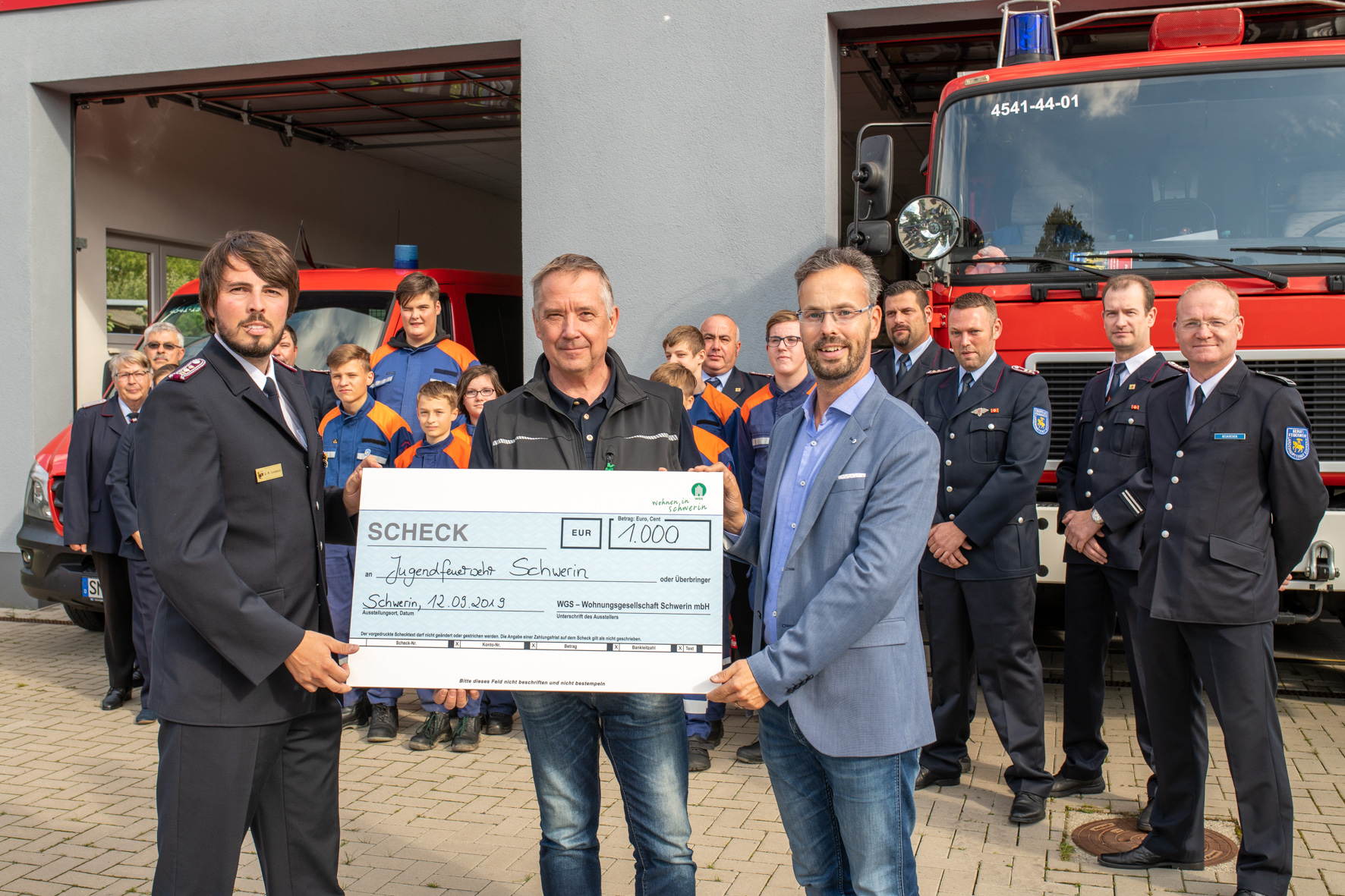 Schwerin: WGS bedankt sich bei Feuerwehr