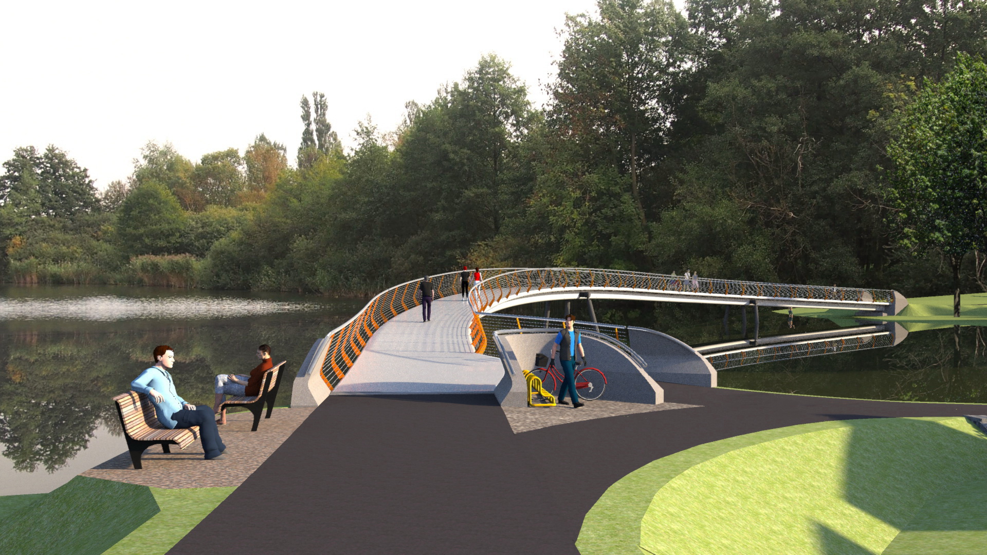 Neubau der Stadionbrücke für Fußgänger und Radfahrer?