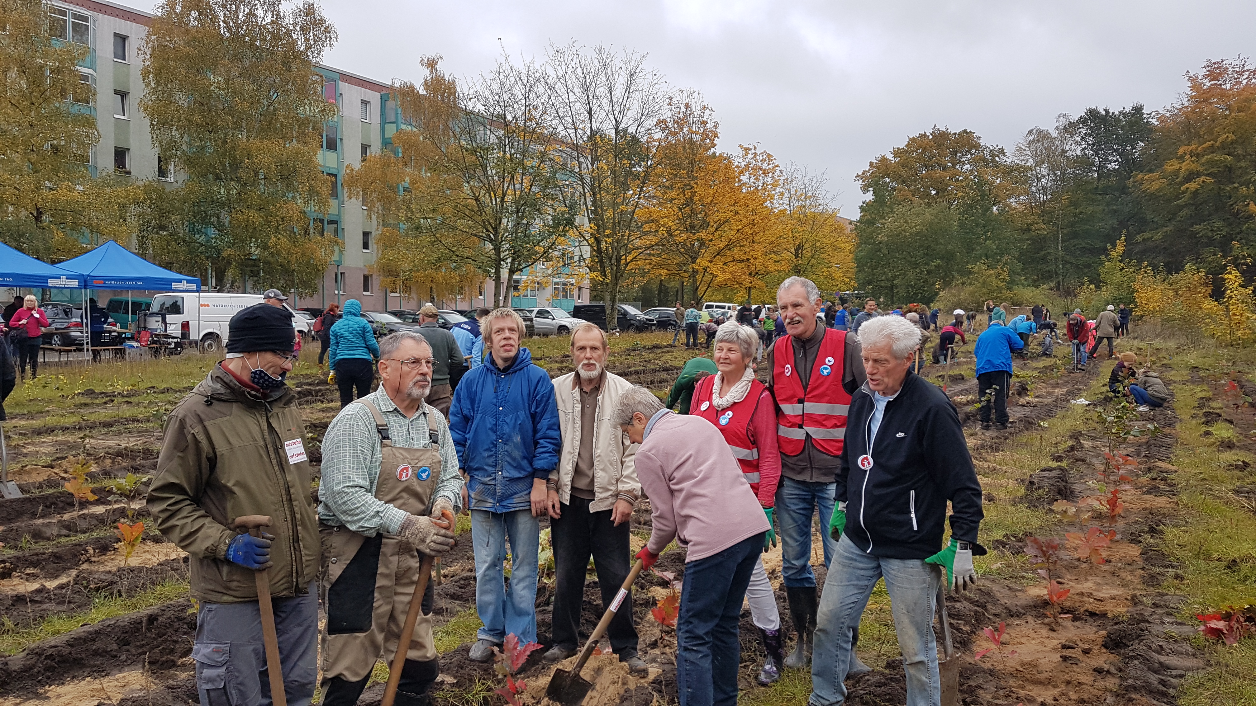 Schwerin: Klima-Kundgebung mit Baumpflanzaktion