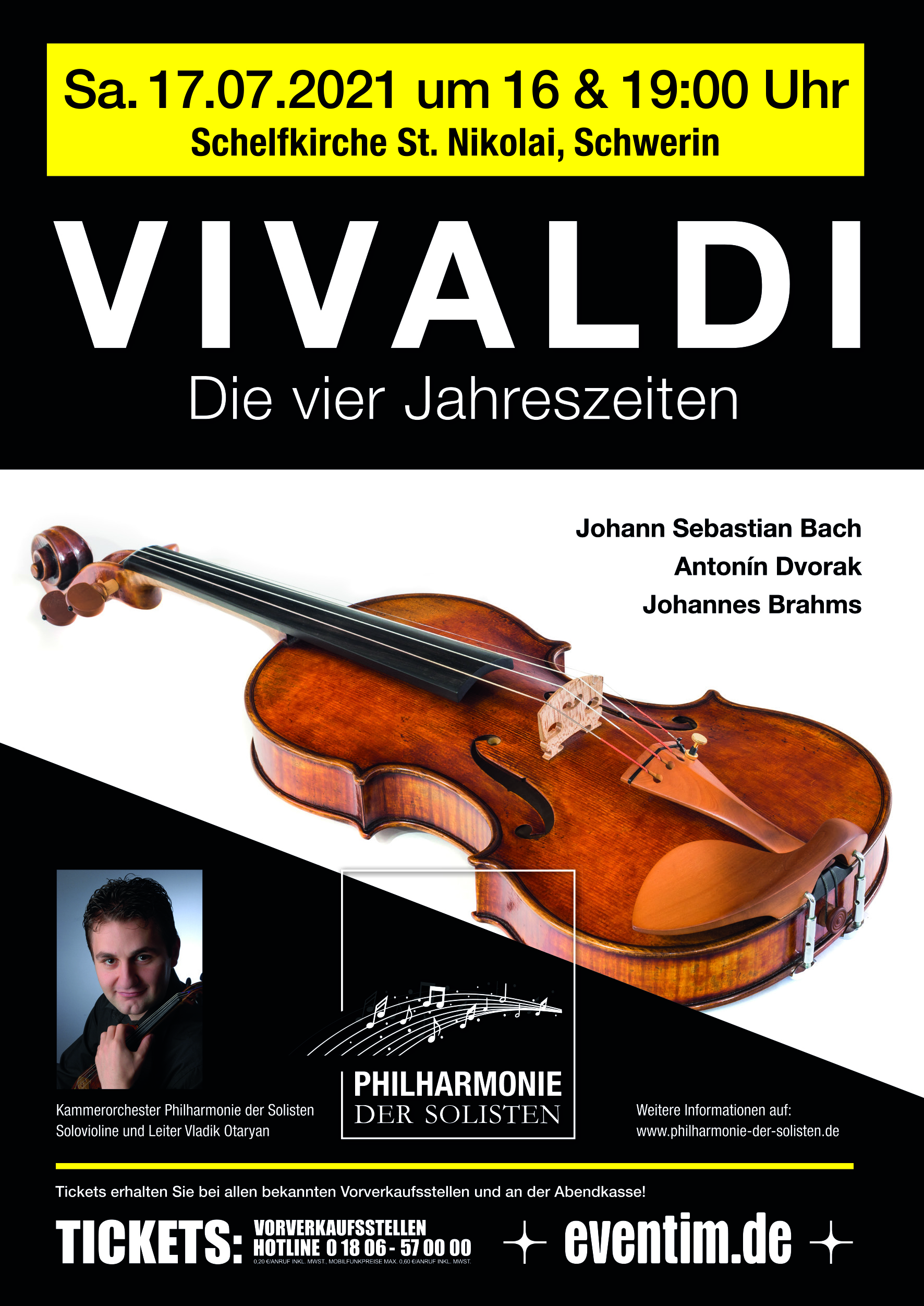 Schwerin: Klassik-Konzert am 17. Juli 2021 in der Schelfkirche