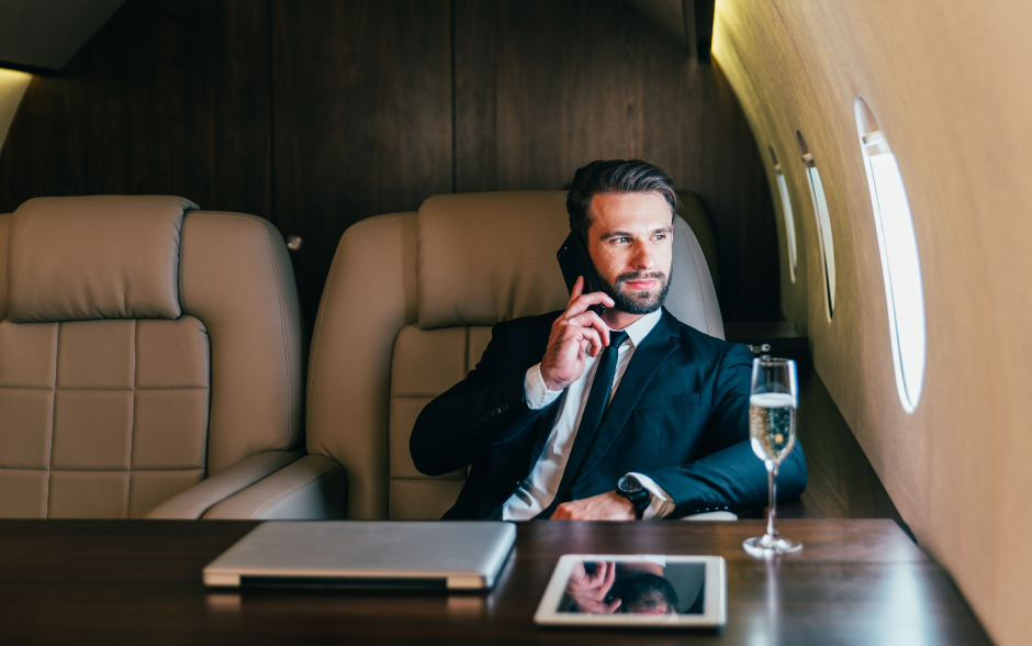 Warum CEOs von Fortune-500-Unternehmen gerne mit Privatjets fliegen
