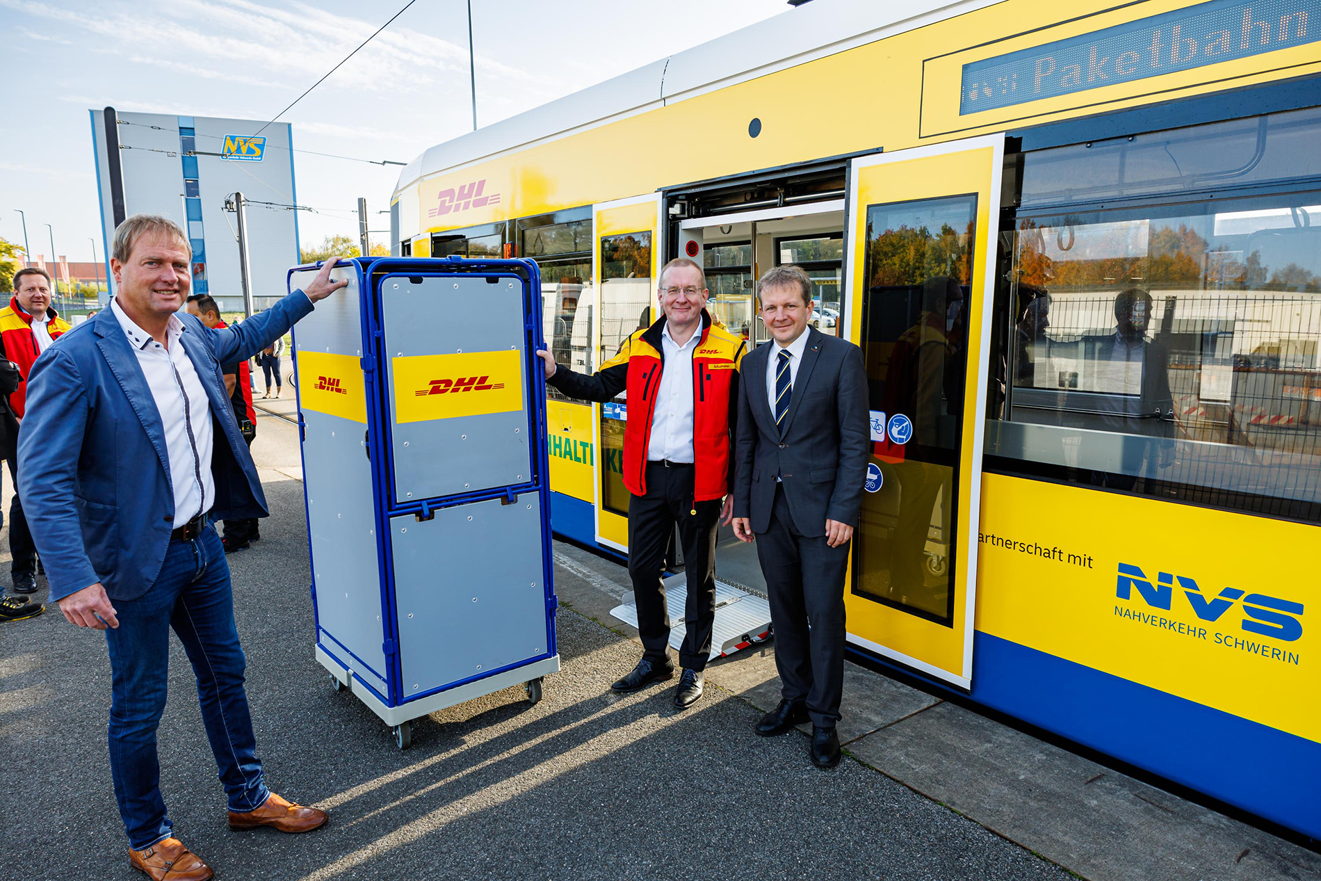 Deutsche Post DHL startet Pakettransport per Gütertram