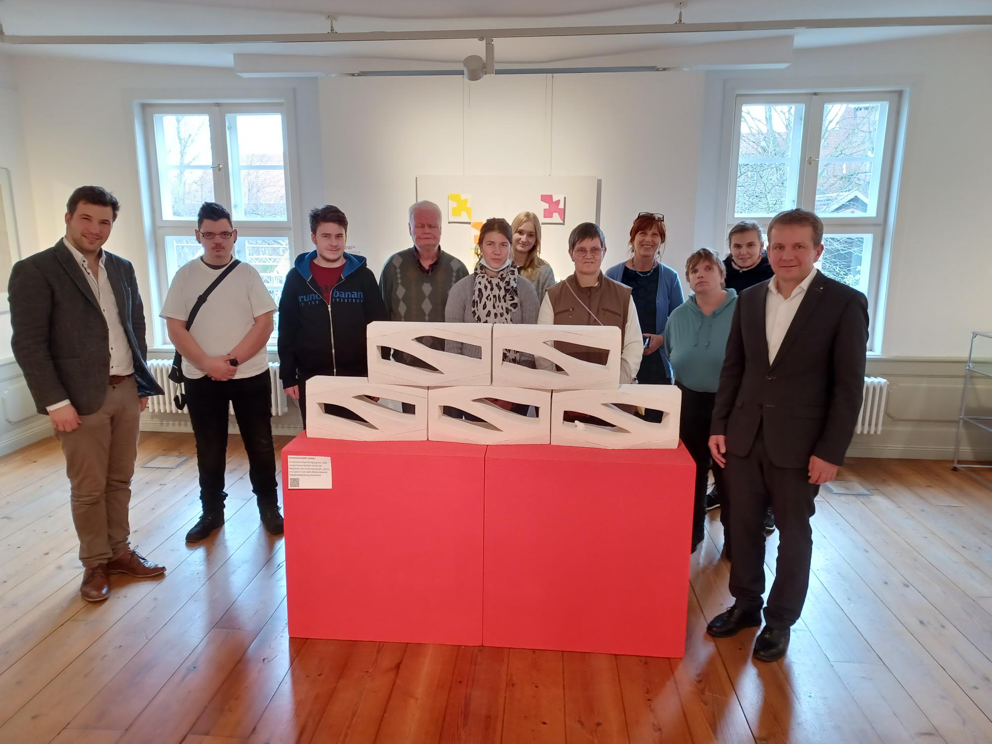 Kreativwerkstatt stellte Exponate f&uuml;r barrierefreie Ausstellung im Schleswig-Holstein-Haus her