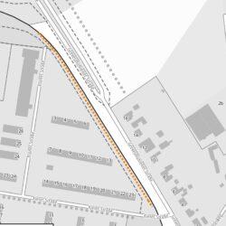 Blick auf den Bereich der Fällarbeiten zwischen Kieler- und Plöner Straße, Quelle: Geoportal MV