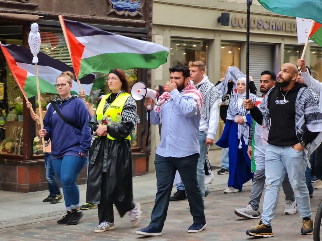 Pro-Palästina-Demonstration in Schwerin 