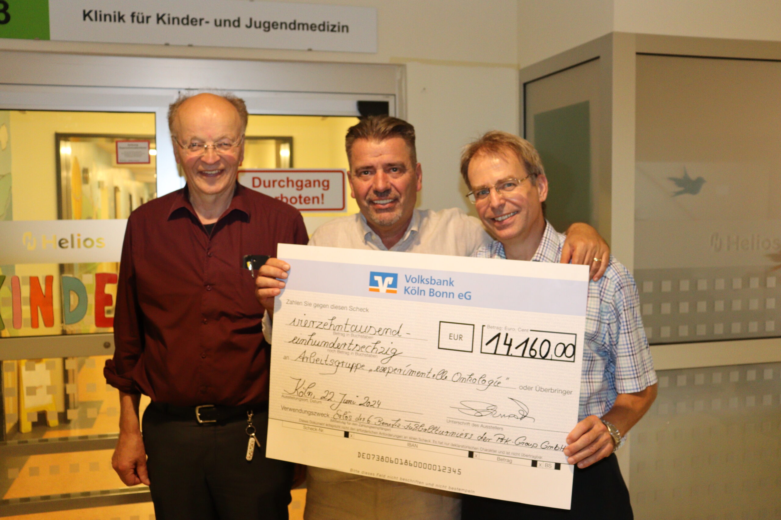 Herzensangelegenheit: Kölner Unternehmer spendet 14.160 Euro an Schweriner Kinderklinik 