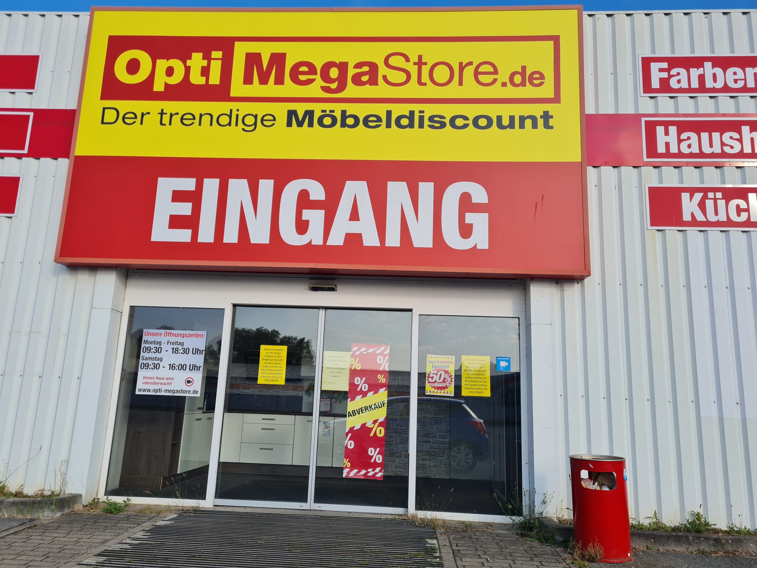 Ende einer Ära: Opti-Megastore schließt 