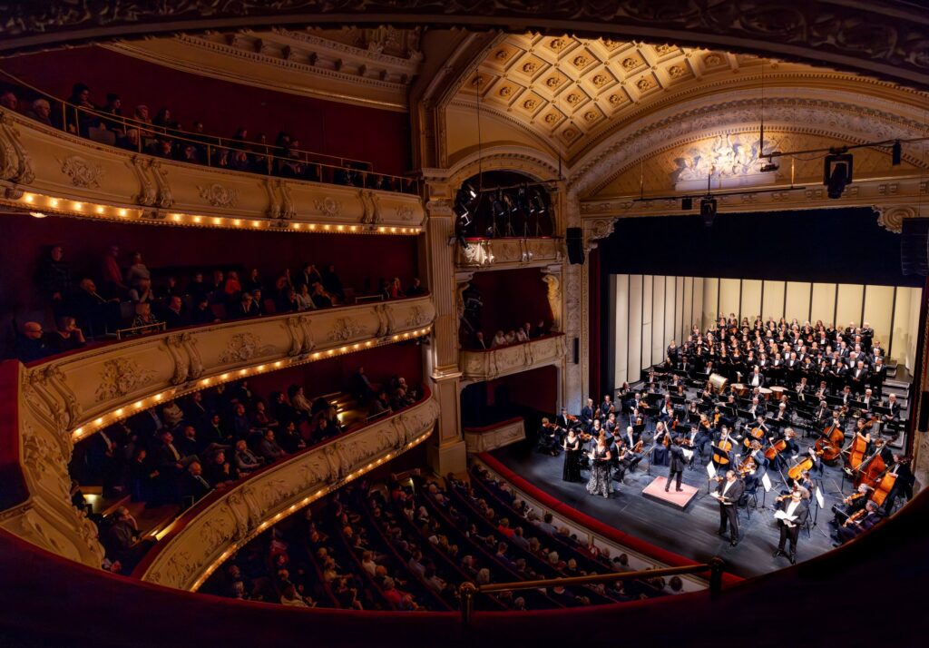 Blick in das Mecklenburgische Staatstheater