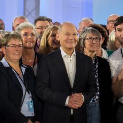 Olaf Scholz im Kanzlergespräch bei der IHK zu Schwerin. Foto: TV Schwerin